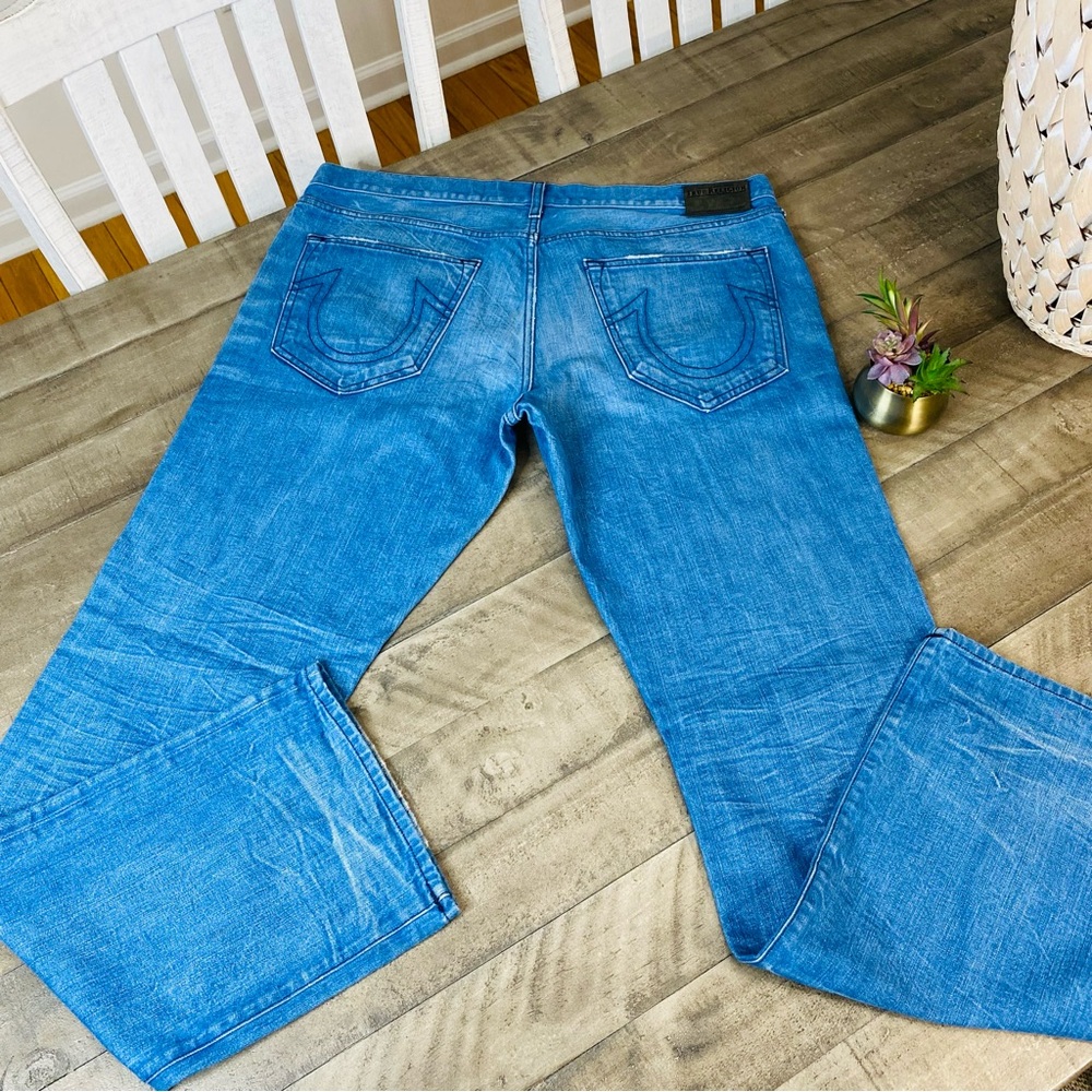 True Religion Bobby Light Washed Jeans Sz 38 X 34 - Picture 5 of 8